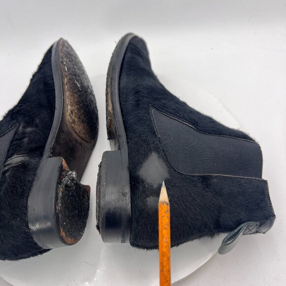 Adiev Paris Women Size 8 Black Suede Pull On Side Elastic Ankle Chelsea Boot - Picture 9 of 16